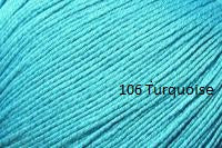 Universal Yarn Bamboo Pop a blend of Cotton and Bamboo. Color #106 Turquoise.