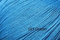 Universal Yarn Bamboo Pop a blend of Cotton and Bamboo. Color #107 Ocean.