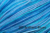Universal Yarn Bamboo Pop a blend of Cotton and Bamboo. Color #205 Brilliant Bluews