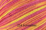 Universal Yarn Bamboo Pop a blend of Cotton and Bamboo. Color #214 Sunsetter.