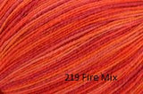 Universal Yarn Bamboo Pop a blend of Cotton and Bamboo. Color #219 Fire Mix.