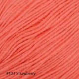 Bamboo Pop Yarn from Universal. Color #103 Strawberry