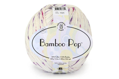 Universal Yarn Bamboo Pop. A plied yarn in a  blend of Cotton and Bamboo .