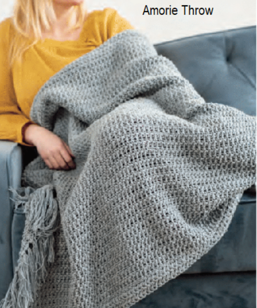 Amorie Throw, knitted in Remix Chunky from Berroco