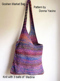 Goshen Bag, designed by Donna Yacino. Knitted with Berroco Medina.