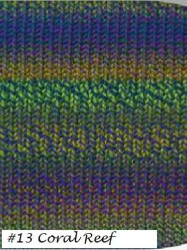Brisbane Yarn from the Queensland Colleciton. An aran weight yarn for knit or crochet in color #13 Coral Reef