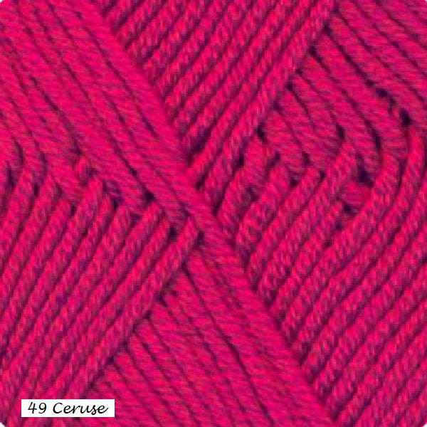Cashmereno Sport Yarn from Ella Rae. Color #49 Cerise