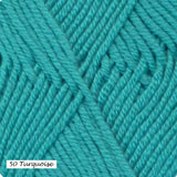Cashmereno Sport Yarn from Ella Rae. Color #50 Turquoise