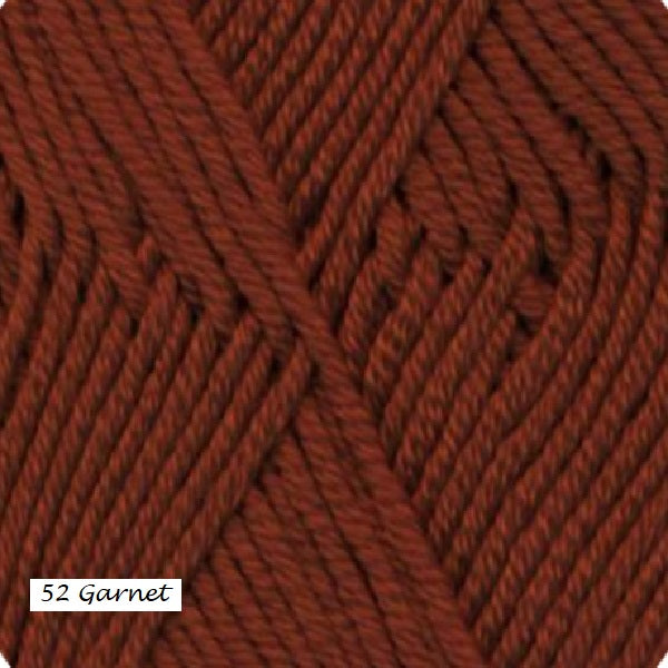 Cashmereno Sport Yarn from Ella Rae. Color #52 Garnet