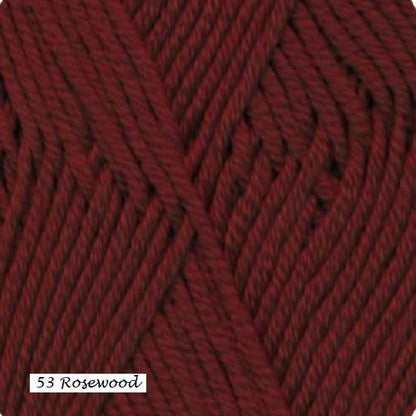 Cashmereno Sport Yarn from Ella Rae.  Color #53 Rosewood.