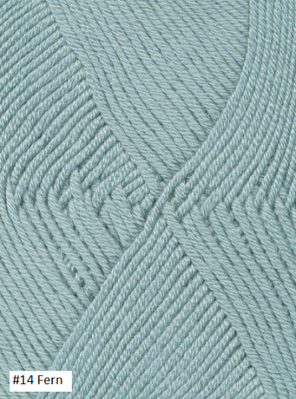 Ella Rae's Cashmereno Sport Yarn in color # 14 Fern