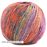 Cashmereno Sport Speckled from Ella Rae. Color #202 Gracland Lake