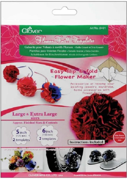 Clover #8461 Flower Frill Templates package