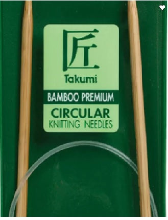 Clover Bamboo fixed Circular Knitting Needles.  Size  US 3 x 24"