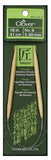 Clover fixed Bamboo Circular Knitting Needles.  US 9 x 16"