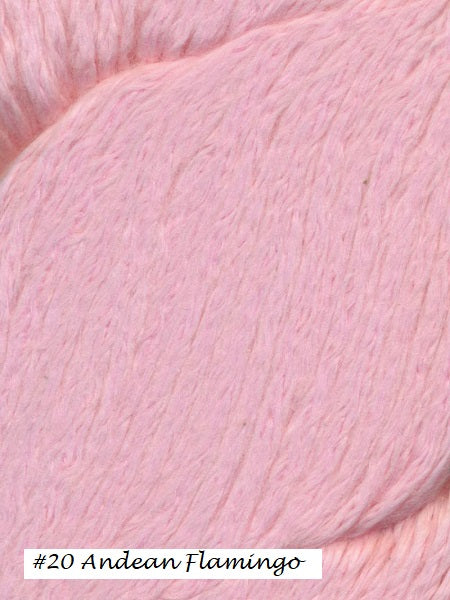 Cumulus Yarn from Juniper Moon Farm. Color # 20 Andiean Flamingo