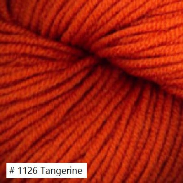 DK Merino Superwash from Plymouth. Color # 1126 Tangerine