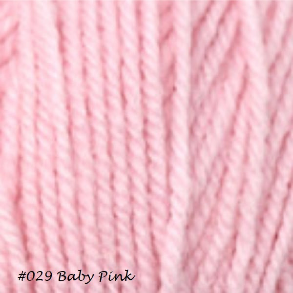 Encore Worsted Yarn from Plymouth Yarns,. Color #029 Baby Pink