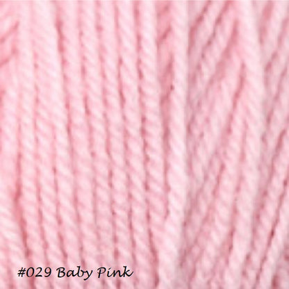 Encore Worsted Yarn from Plymouth Yarns,. Color #029 Baby Pink