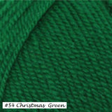 Encore Worsted Yarn from Plymouth Yarns. Color #54 Christmas Green