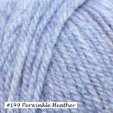 Encore worsted weight Yarn from Plymouth. Color #149 Perwinkle Heather