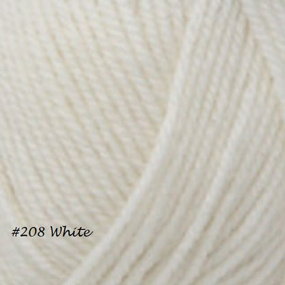 Encore worsted weight Yarn from Plymouth. Color #208 White