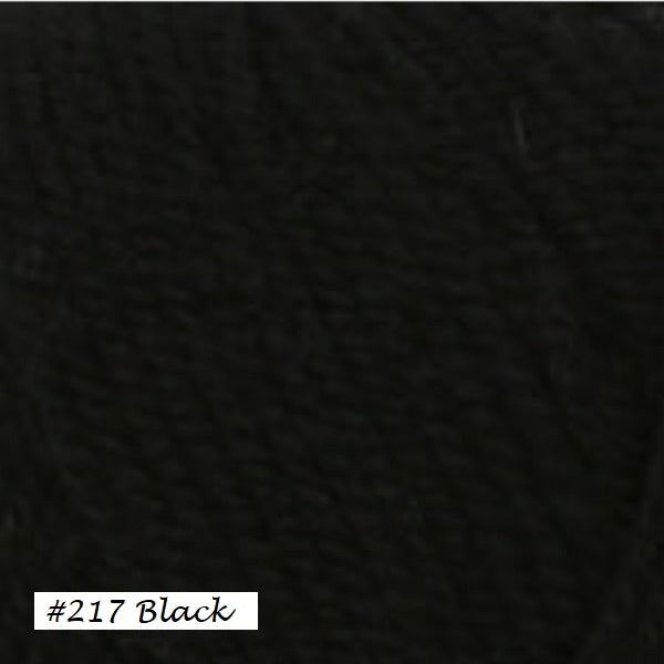 Encore worsted weight Yarn from Plymouth . Color #217 Black