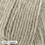 Encore worsted weight Yarn from Plymouth. Color #240 Taupe