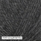 Encore worsted weight Yarn from Plymouth. Color #389 Grayfraost Mix