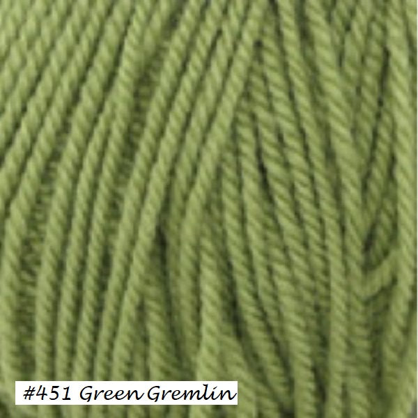 Encore worsted weight Yarn from Plymouth. Color #451 Green Gremlin