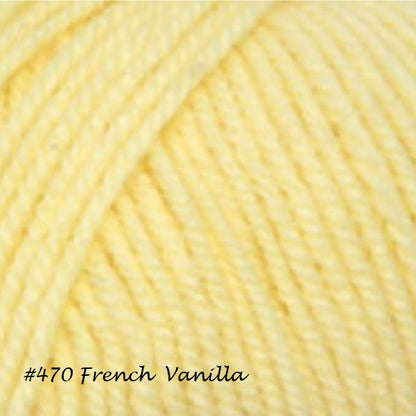 Encore Worsted Yarn from Plymouth Yarns. Color #470 French Vanillla