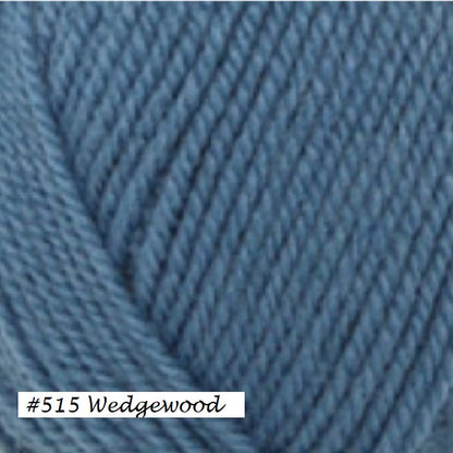 Encore Worsted Yarn from Plymouth Yarns. Color #515 Wedgewood