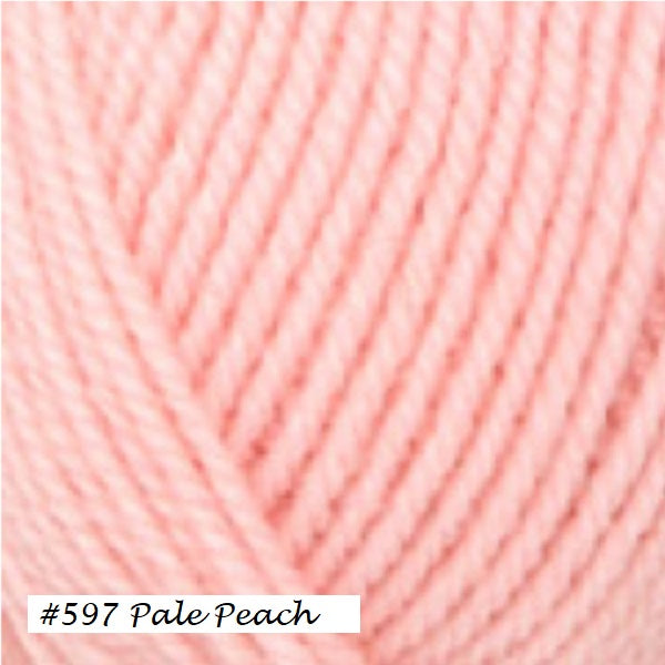 Encore Worsted Yarn from Plymouth. Color #597 Pale Peach