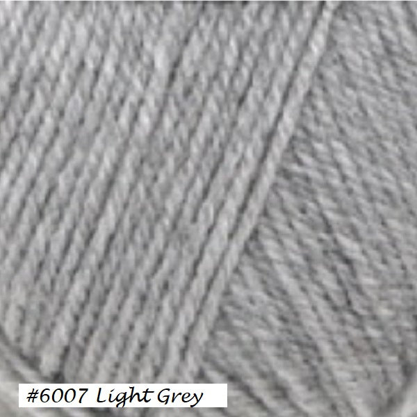 Encore Worsted Yarn in color #6007 Light Grey, from Plymouth Yarn