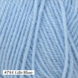 Encore Worsted Yarn from Plymouth. Color #793 Lite Blue
