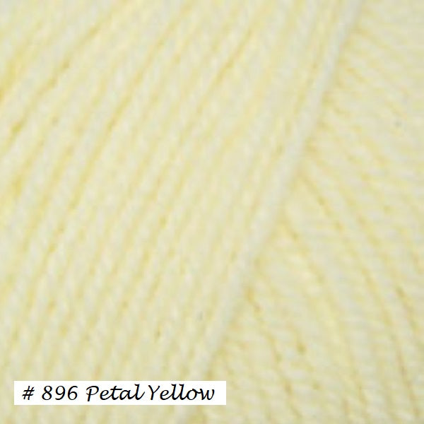 Encore Worsted Yarn in color #896 Petal Yelllow,  from Plymouth Yarns