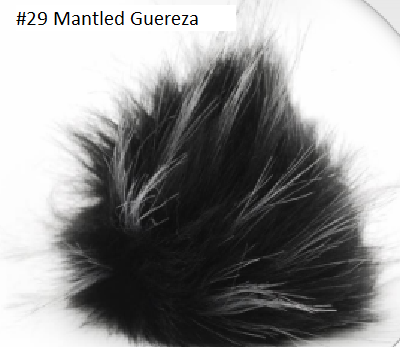 Furreal Pom from Knitting Fever color #29 Mantled Guereza