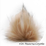 Furreal Pom from Knitting Fever. Color #26 Mearns Coyote