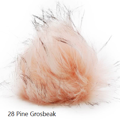 Furreal Pom from Knitting Fever. color #28 Pine Grosbeak