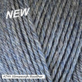 Galway Worsted Yarn from Plymouth Yarns. Color #744 Stonewash Heather