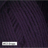 Galway Worsted Yarn from Plymouth Yarn. Color #13 Grape