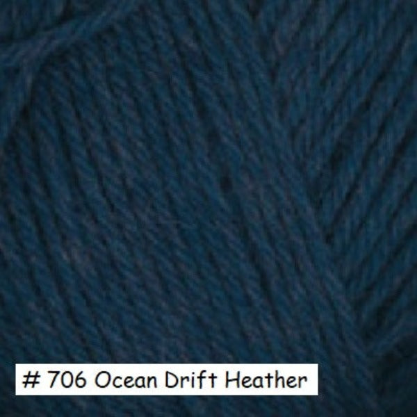 Galway Worsted Yarn from Plymouth Yarns. Color #706 Ocean Drift Heather