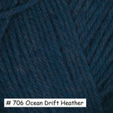Galway Worsted Yarn from Plymouth Yarns. Color #706 Ocean Drift Heather