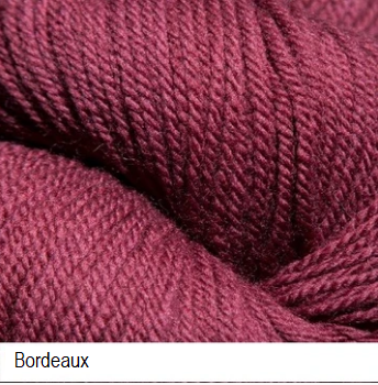 Green Line Yarn from Jagger Spun. Color  Bordeaux