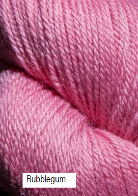 Green Line Yarn from Jagger Spun. Color  Bubblegum
