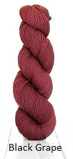 Harvest Fingering Yarn from Urth Yarns. Color Black Grape