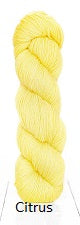 Harvest Fingering Yarn from Urth Yarns. Color Citrus