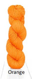 Harvest Fingering Yarn from Urth Yarns. Color Orange