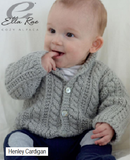 Ella Rae's Henley Cardigan. A knitting pattern for Cozy Alpaca.