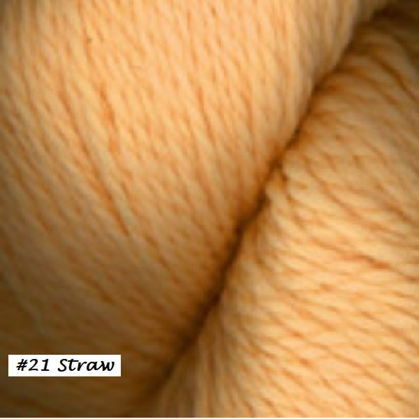 Homestead Yarn an aran weight, from Plymouth Yarns, color 21 Straw